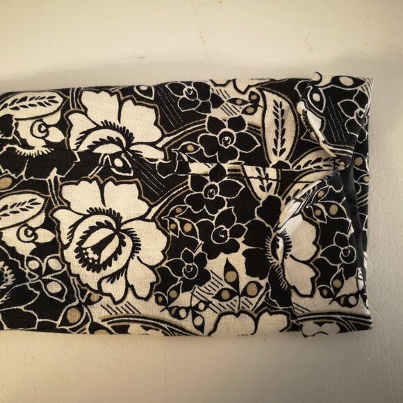 Liz Claiborne Ladies Size Large 100% Linen Black/White/Tan Blazer - Picture 7 of 15